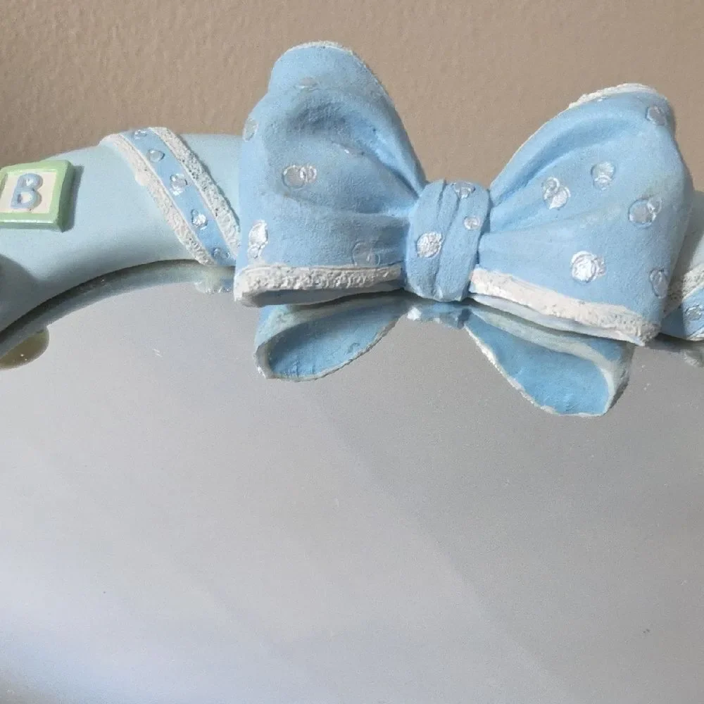 Blue Heart-Shaped Baby Mirror